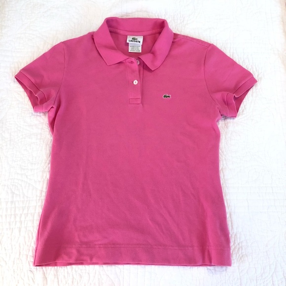Lacoste Tops - Pink Lacoste Polo